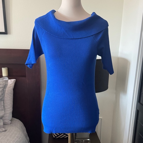 Michael Kors Royal Blue Cowl Neck Sweater - Picture 1 of 6